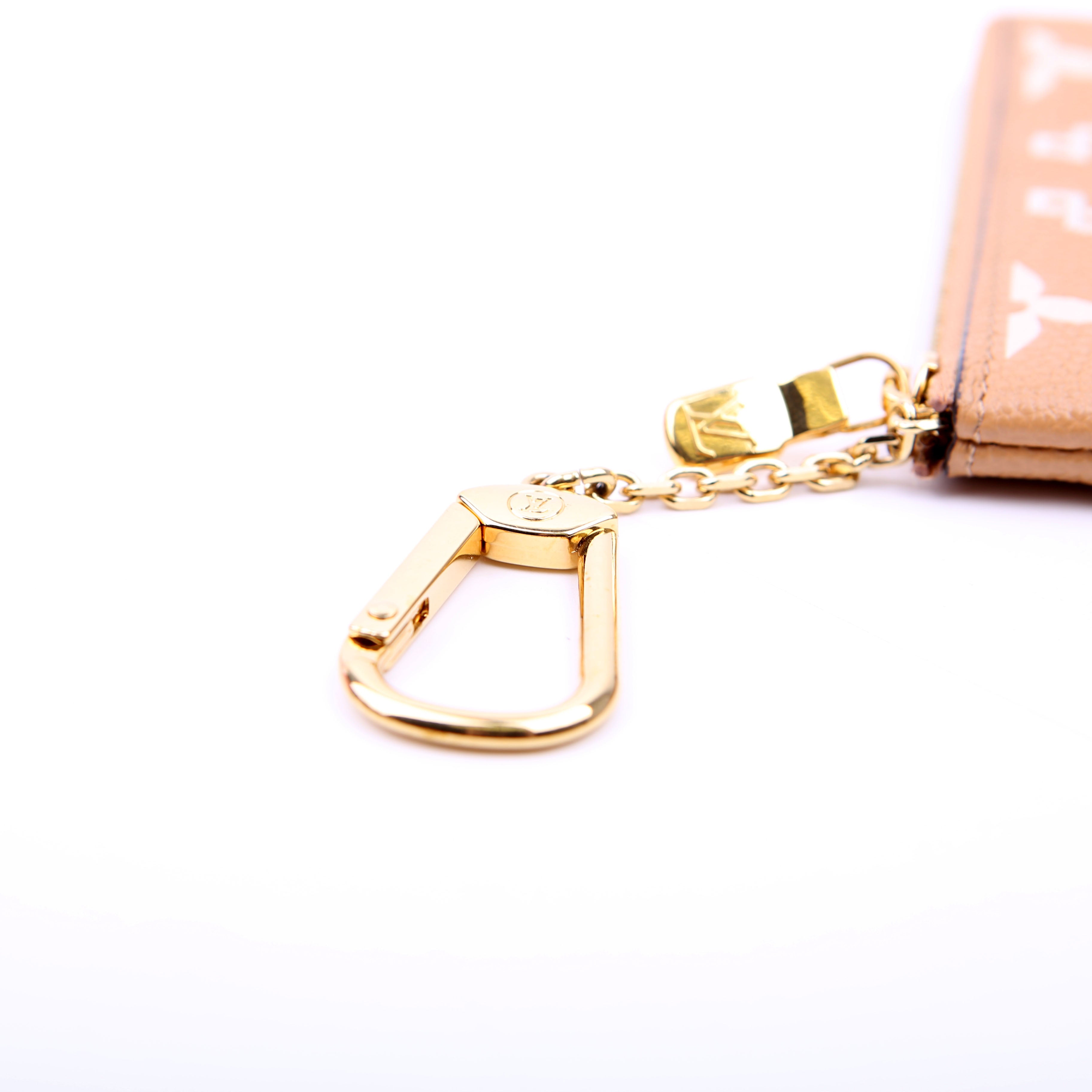 Pochette Cles Empreinte Tan