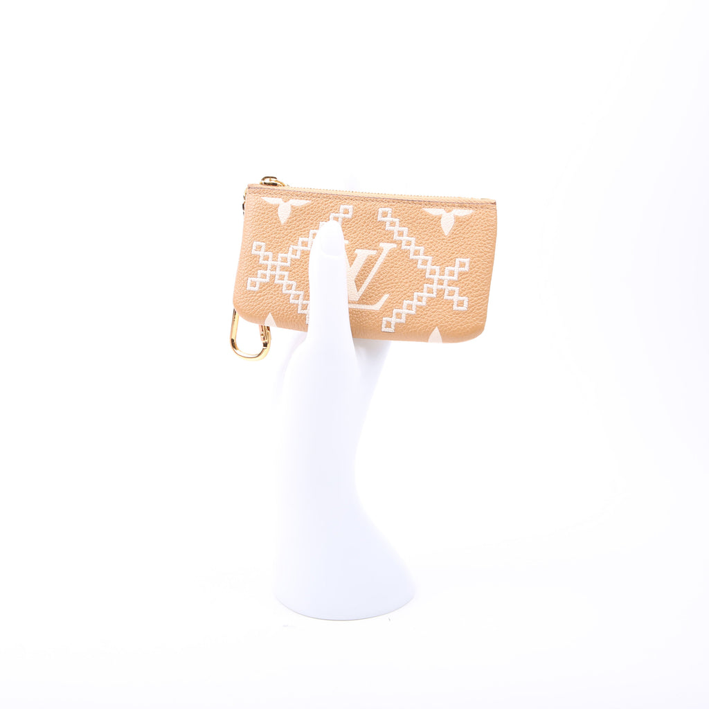 Pochette Cles Empreinte Tan