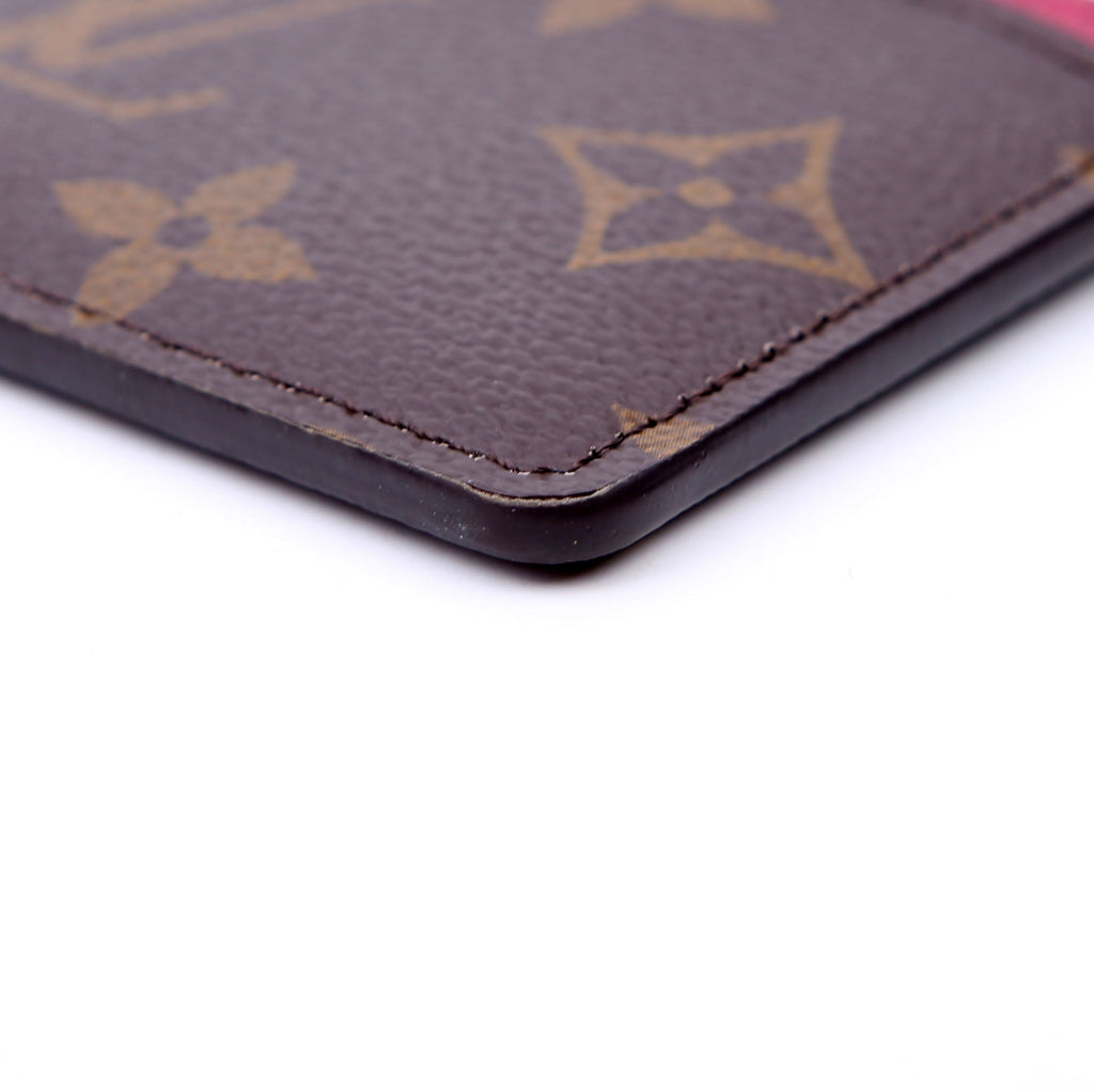 Card Holder Monogram Berry