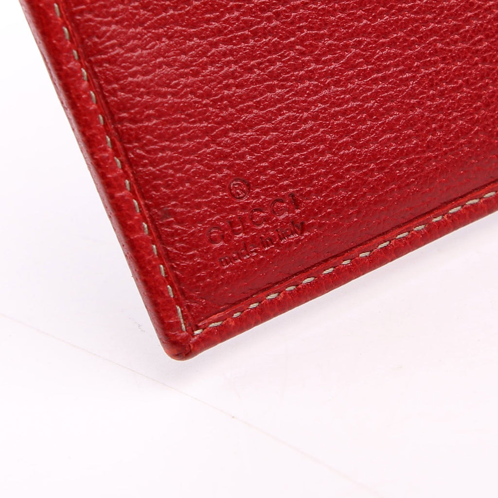 131854 GG Canvas Tri-Fold Wallet Navy/Red