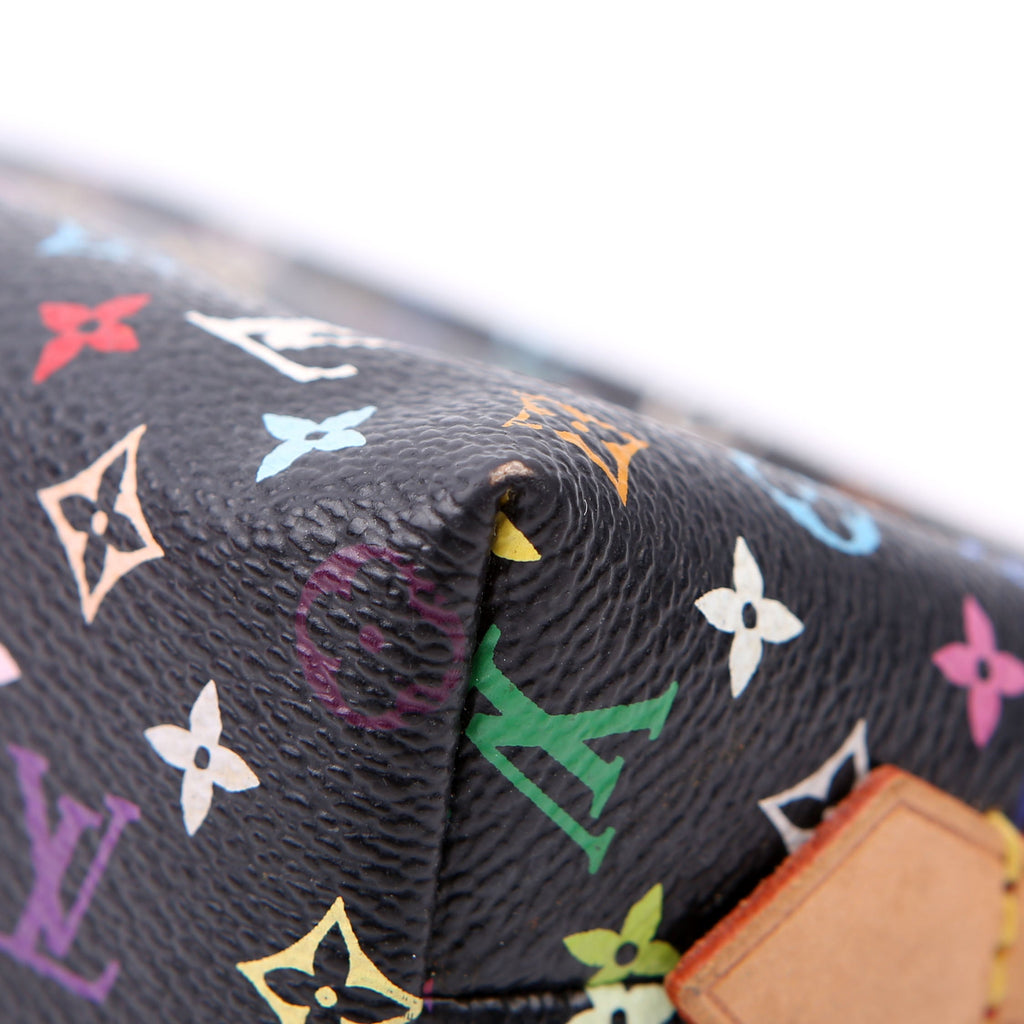 Cosmetic Pouch PM Multicolor Monogram Black