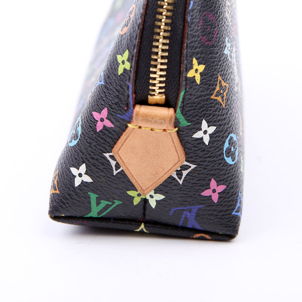 Cosmetic Pouch PM Multicolor Monogram Black