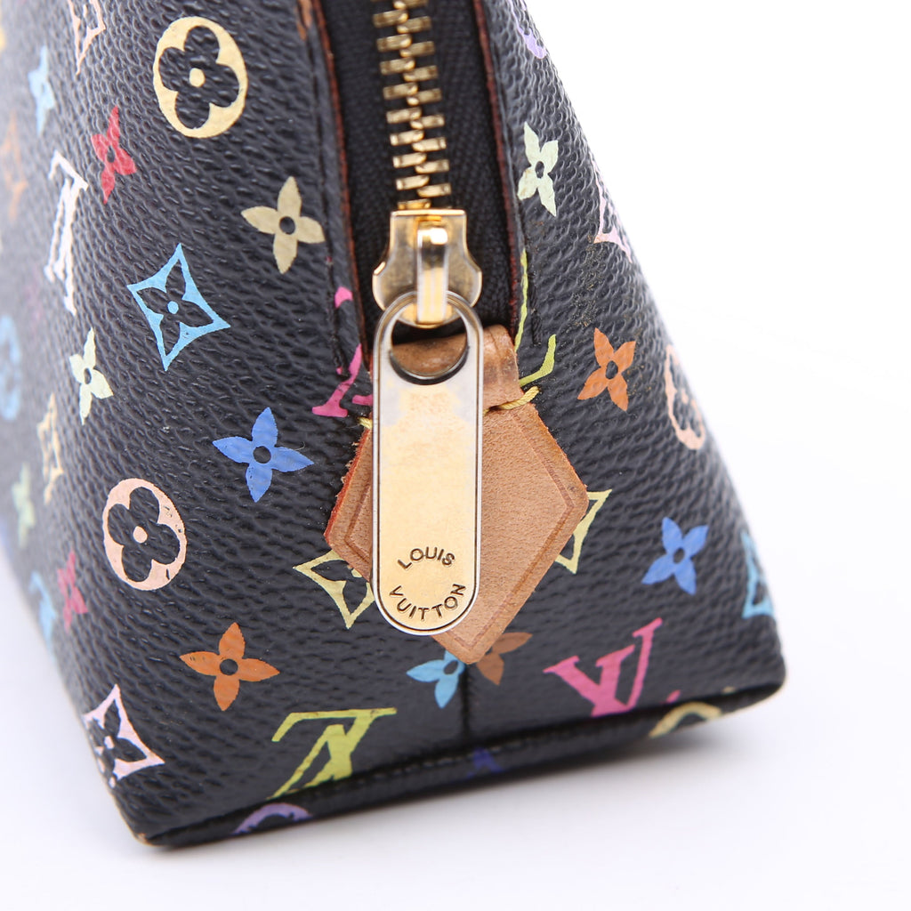 Cosmetic Pouch PM Multicolor Monogram Black
