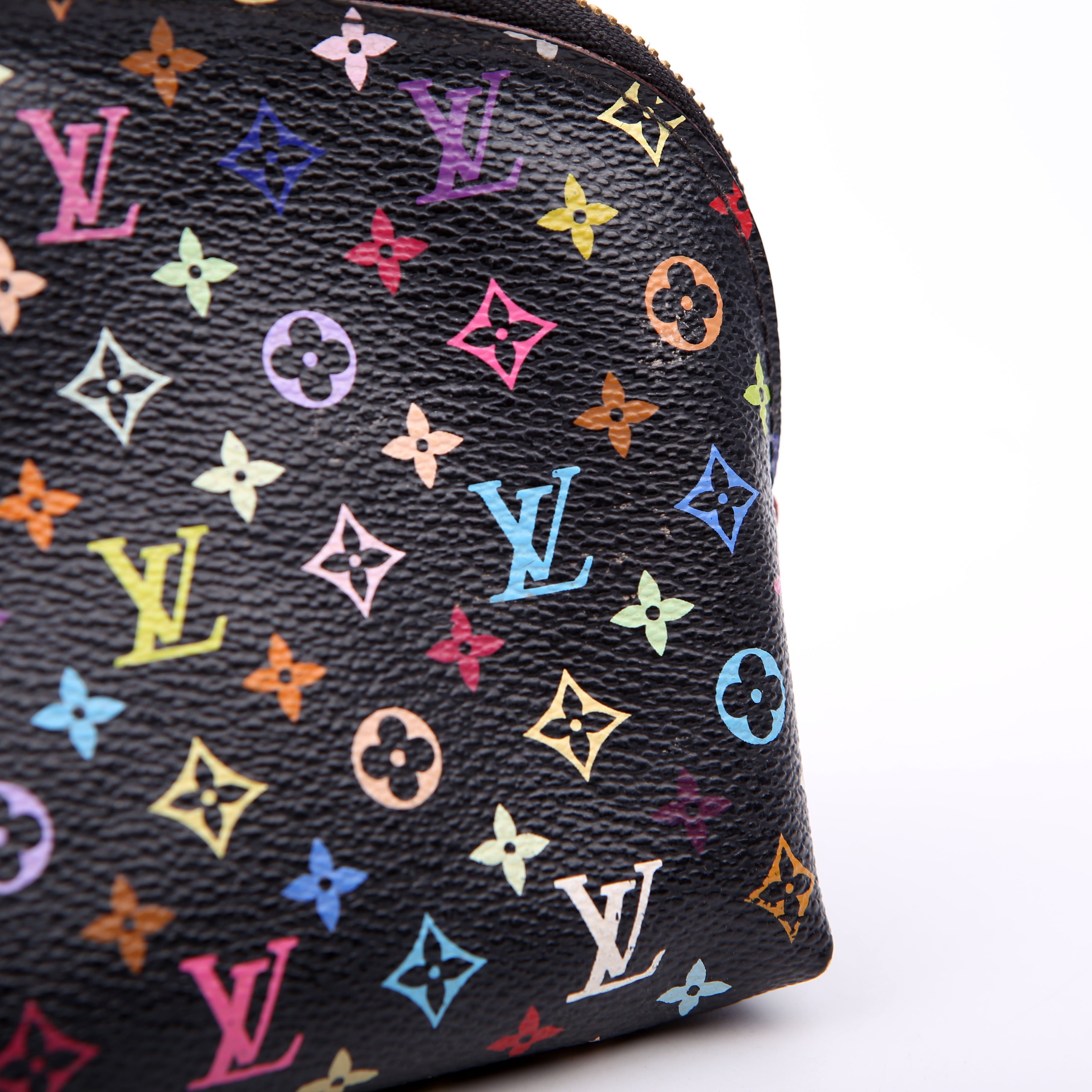 Cosmetic Pouch PM Multicolor Monogram Black