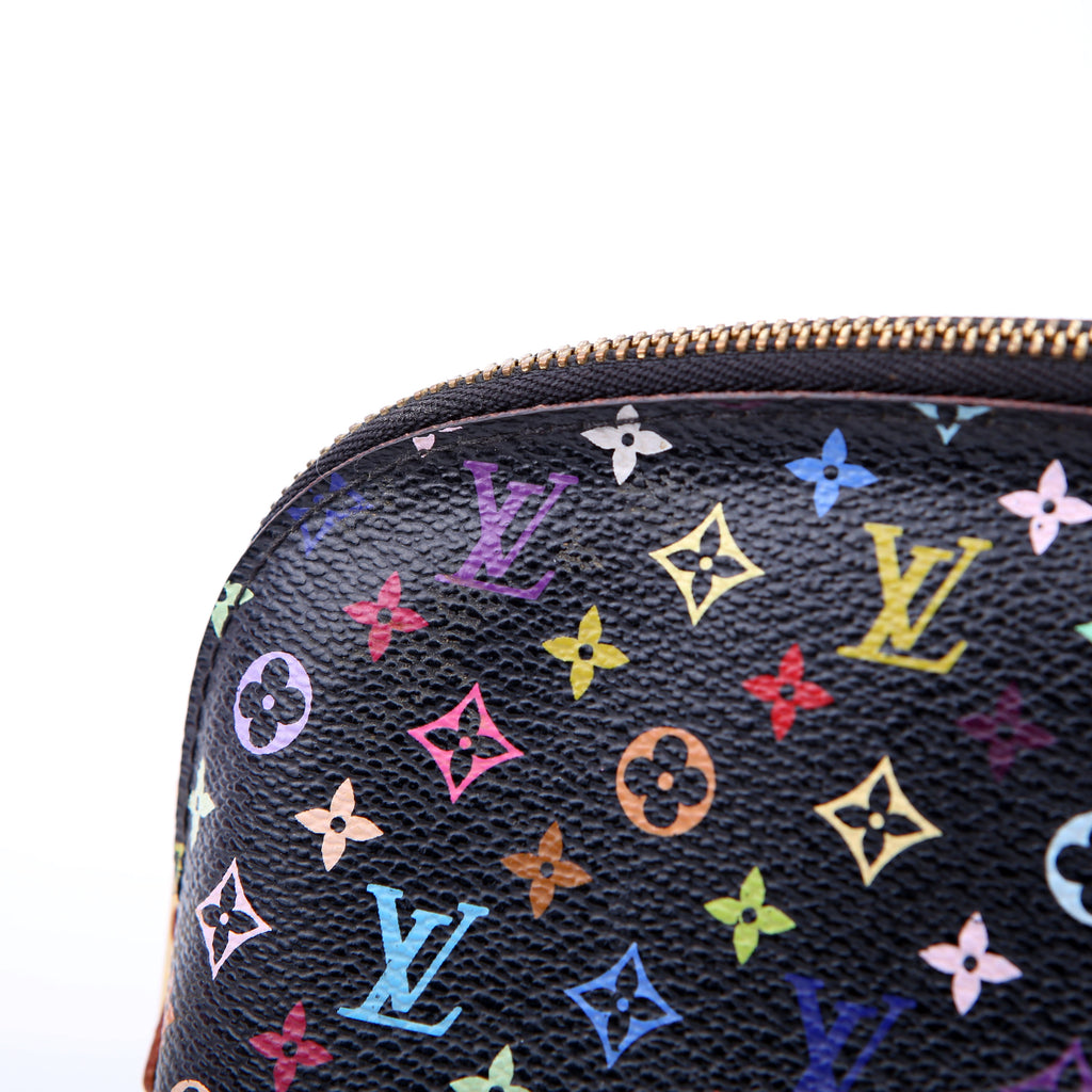 Cosmetic Pouch PM Multicolor Monogram Black