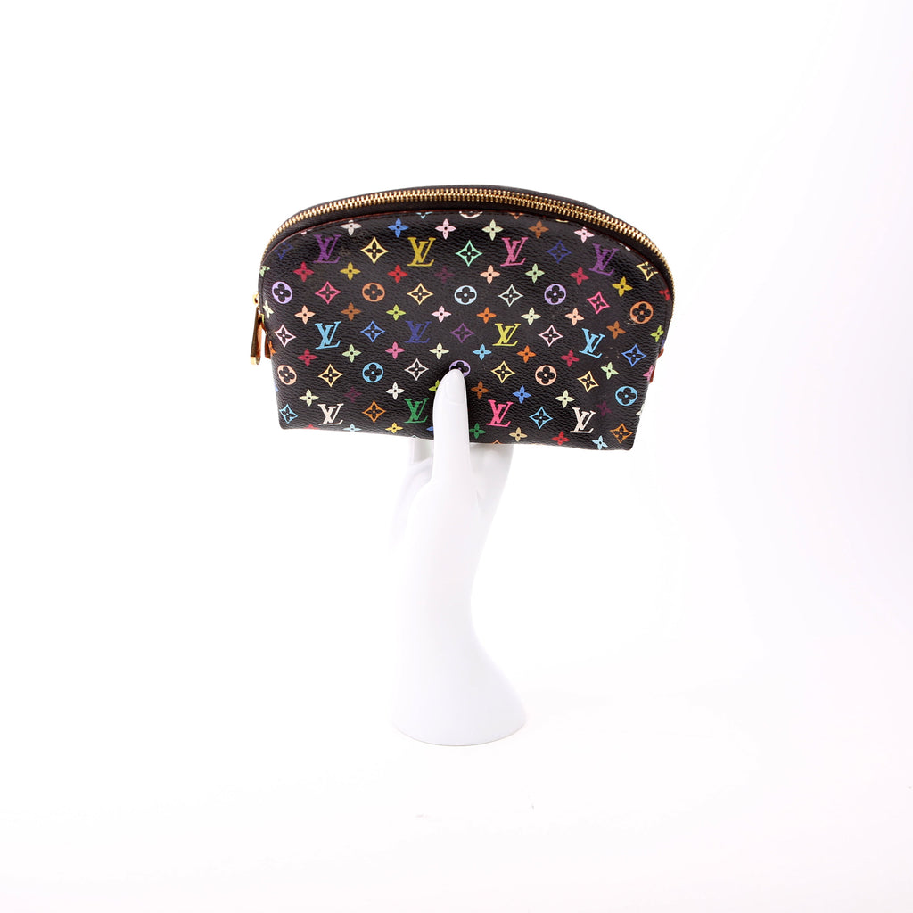 Cosmetic Pouch PM Multicolor Monogram Black