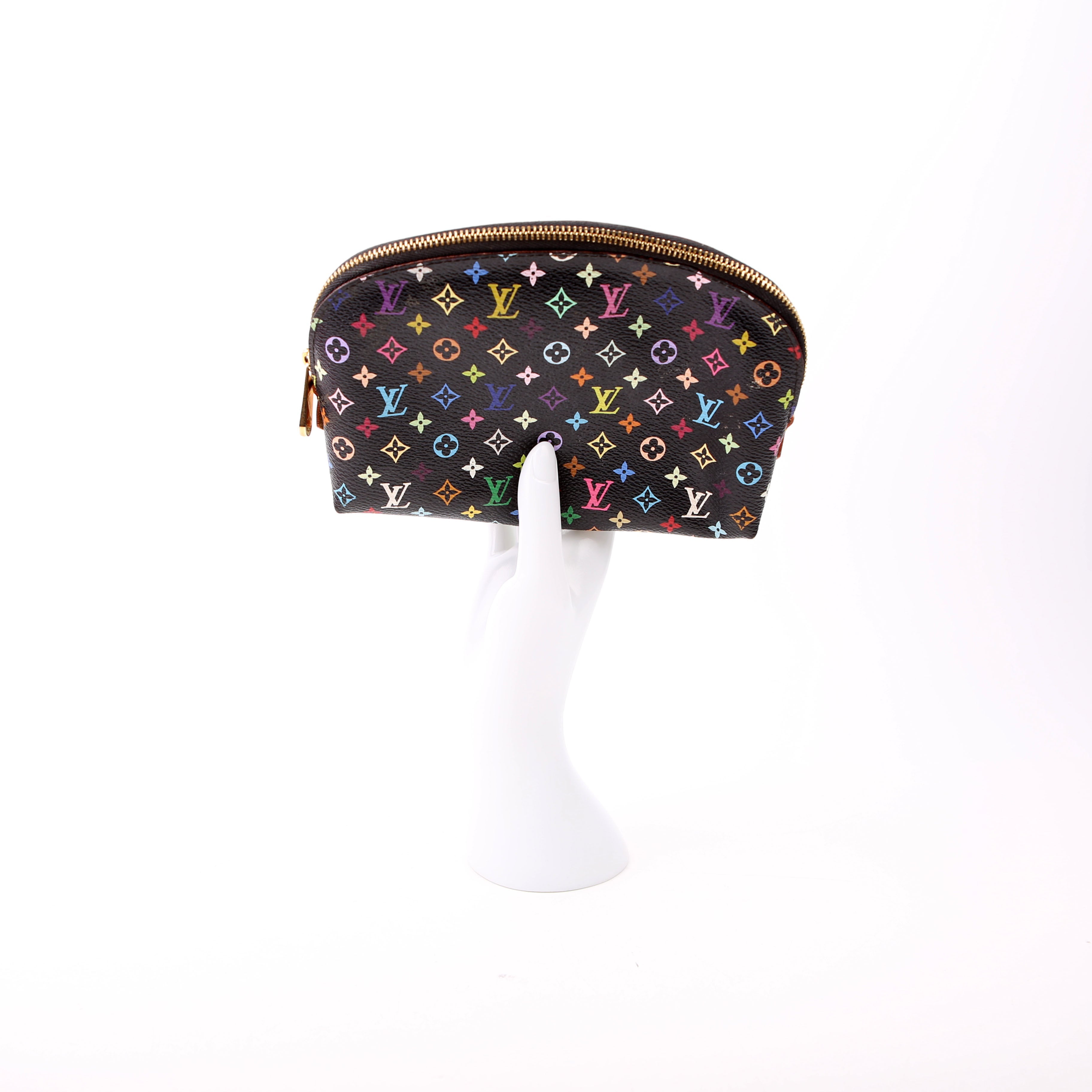 Cosmetic Pouch PM Multicolor Monogram Black