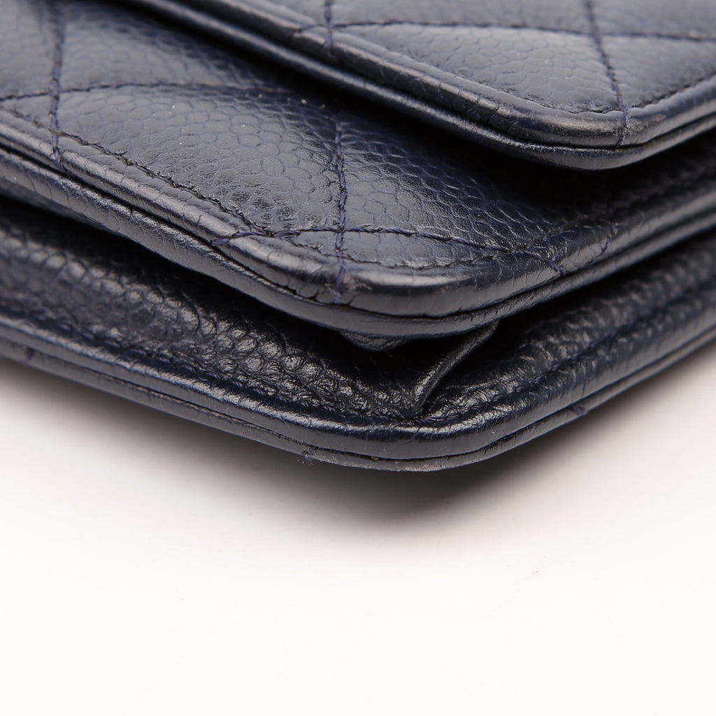 WOC Classic Quilted Caviar Navy