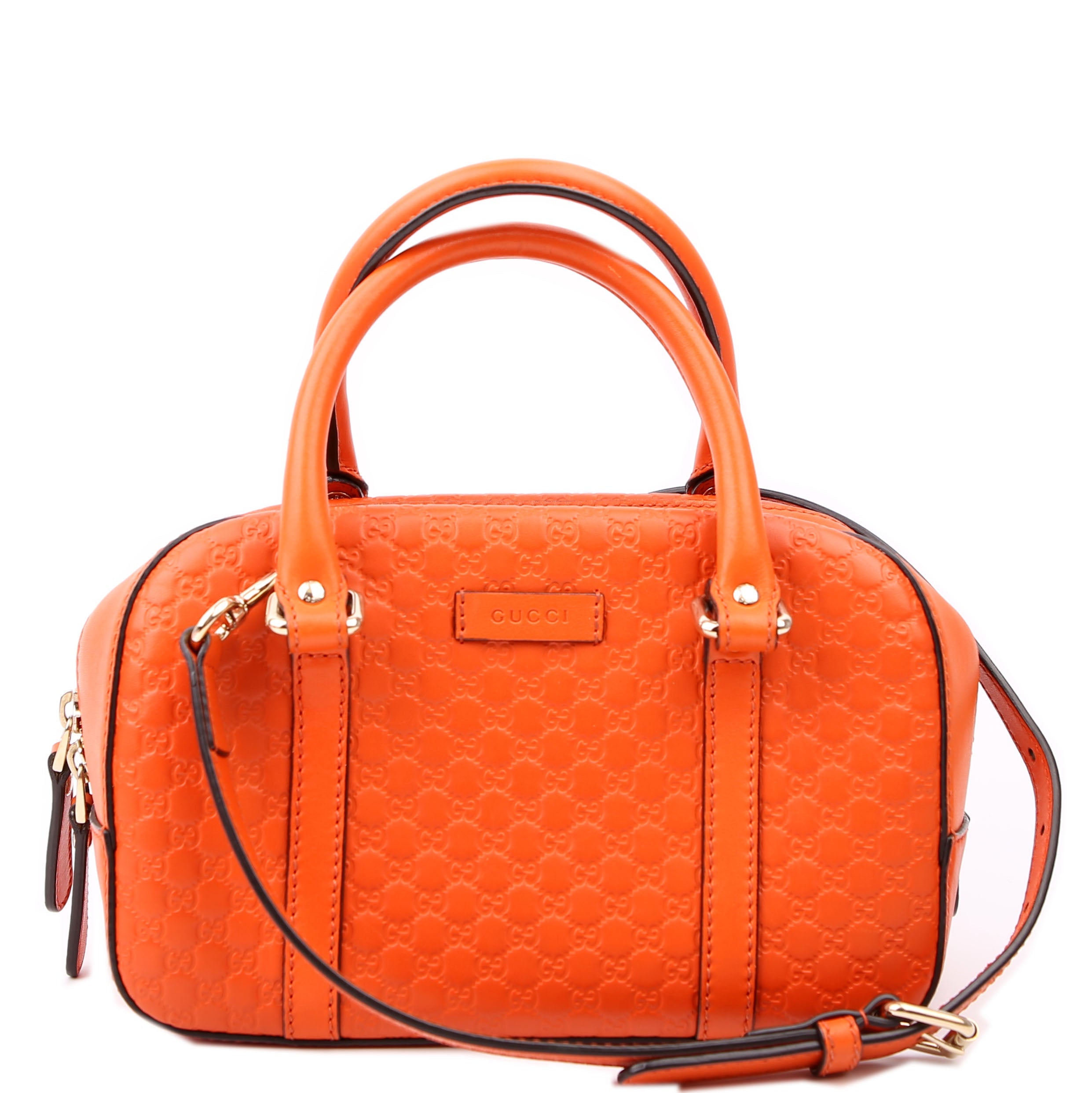 510289 Micro Guccissima Small Crossbody Orange