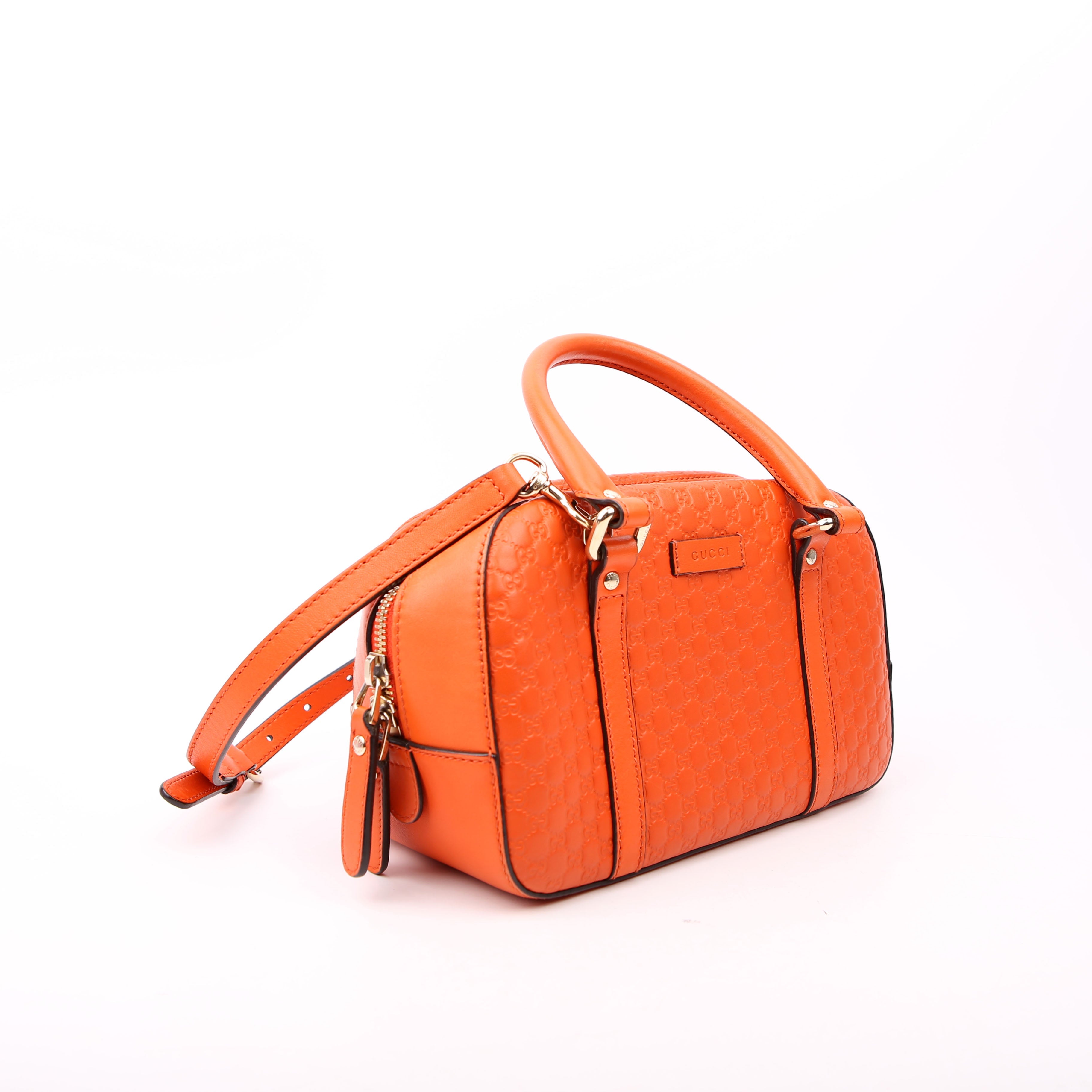 510289 Micro Guccissima Small Crossbody Orange