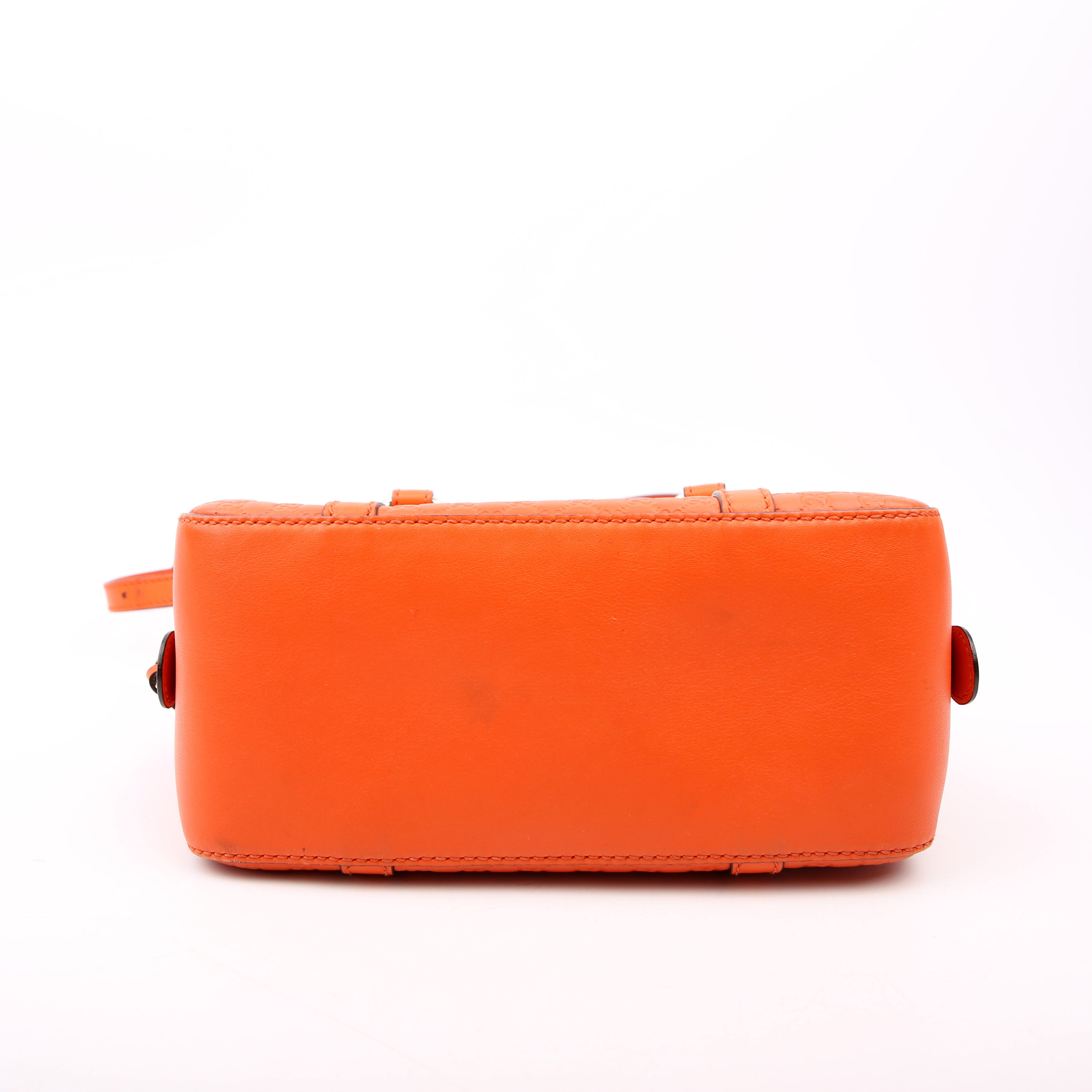 510289 Micro Guccissima Small Crossbody Orange