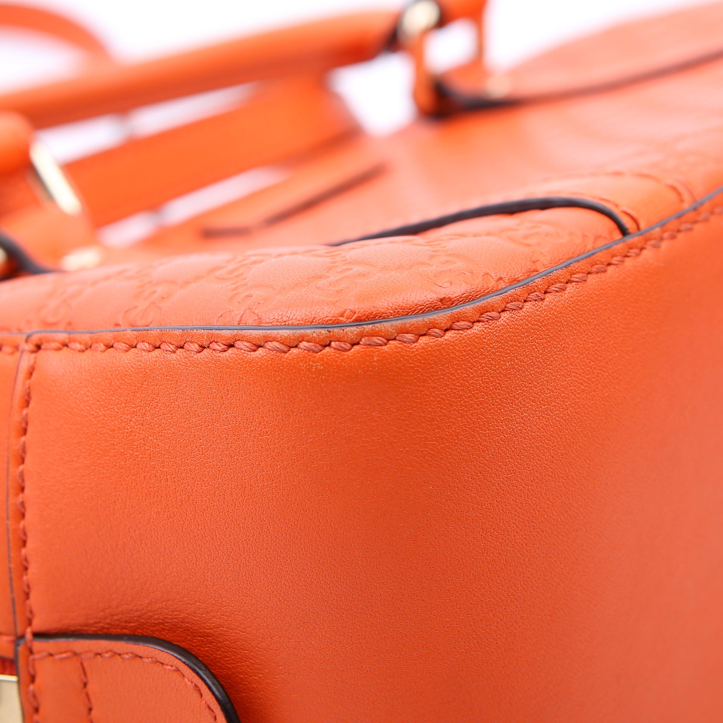 510289 Micro Guccissima Small Crossbody Orange