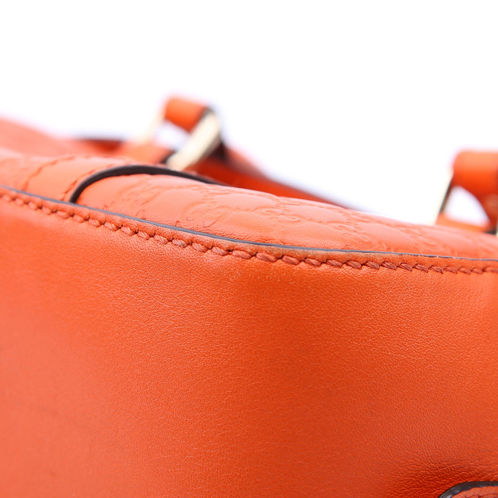510289 Micro Guccissima Small Crossbody Orange