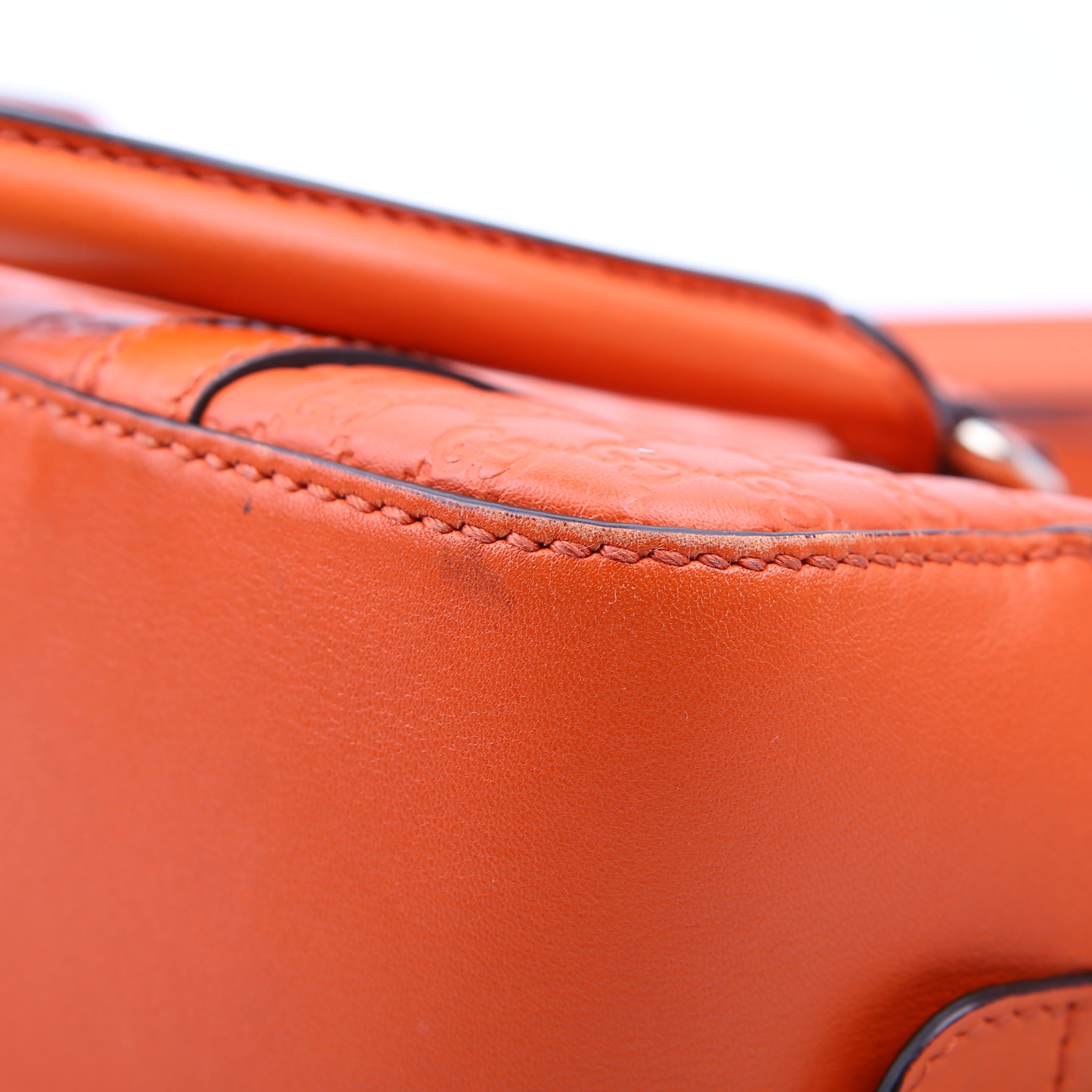 510289 Micro Guccissima Small Crossbody Orange
