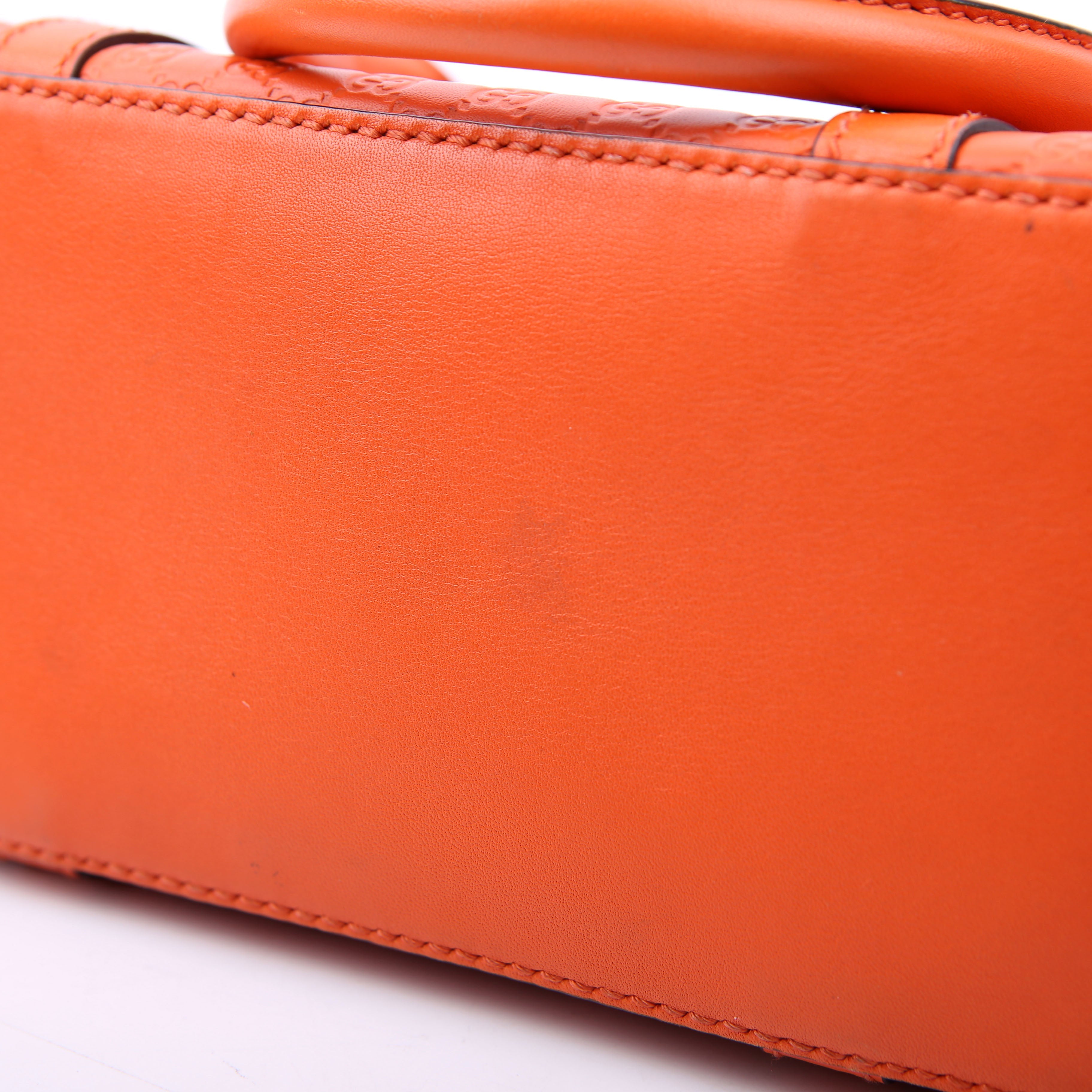 510289 Micro Guccissima Small Crossbody Orange