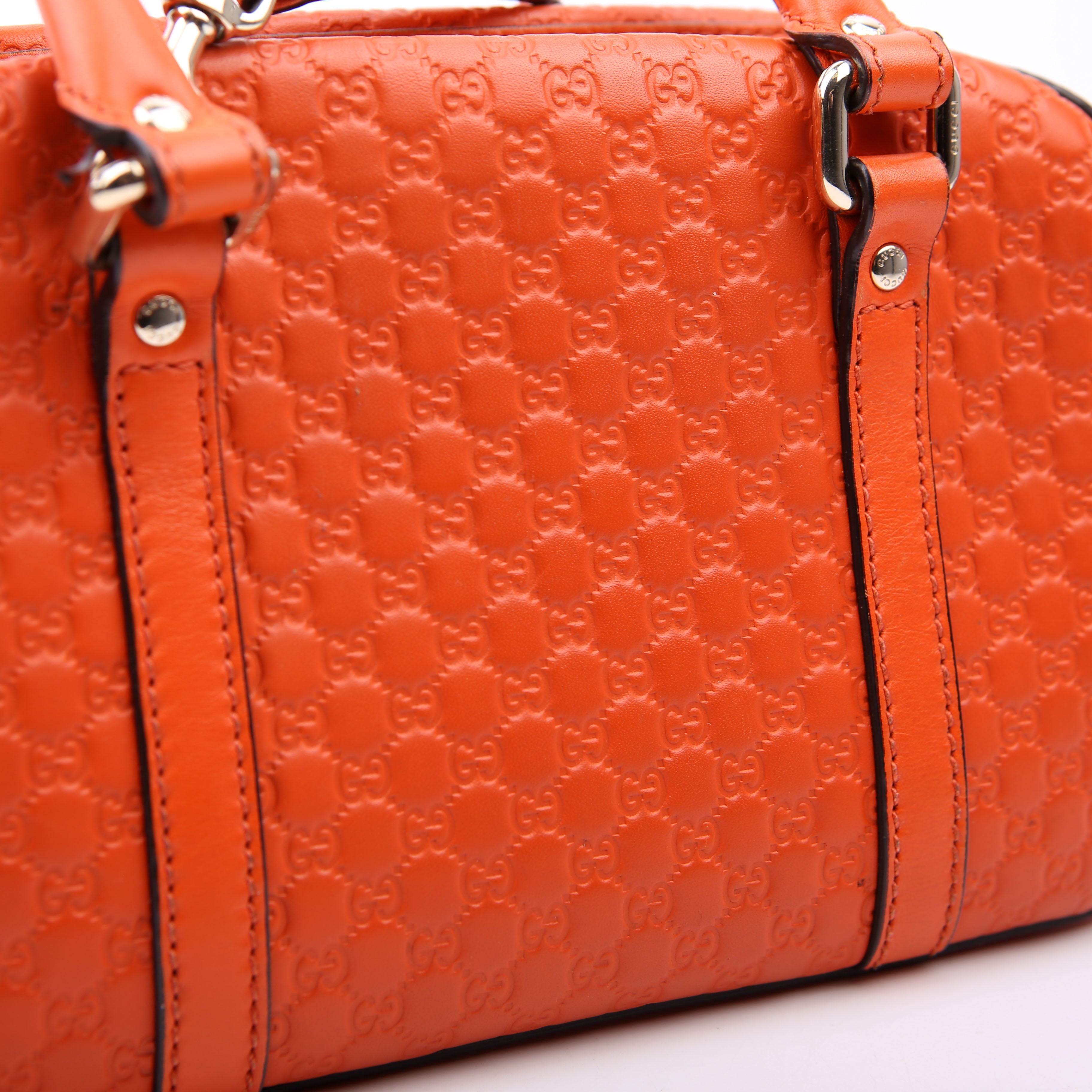 510289 Micro Guccissima Small Crossbody Orange