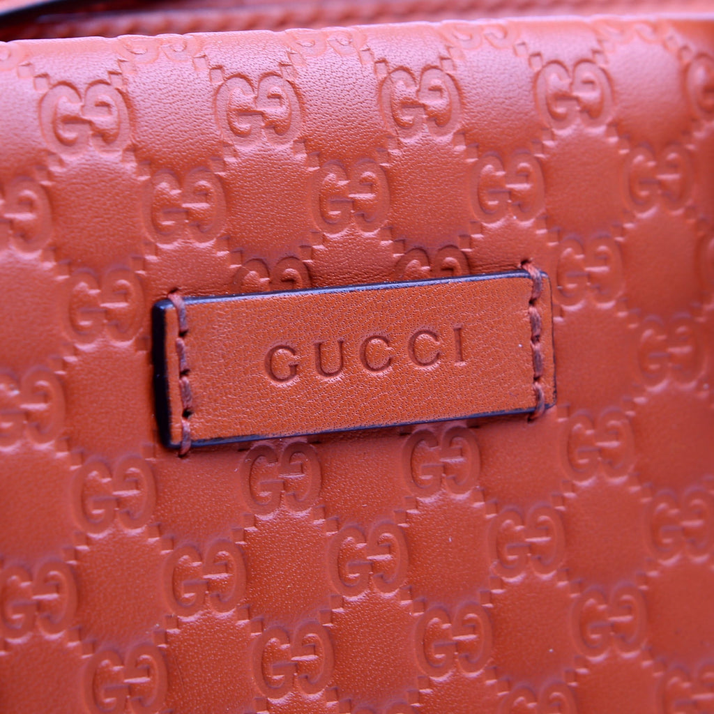 510289 Micro Guccissima Small Crossbody Orange