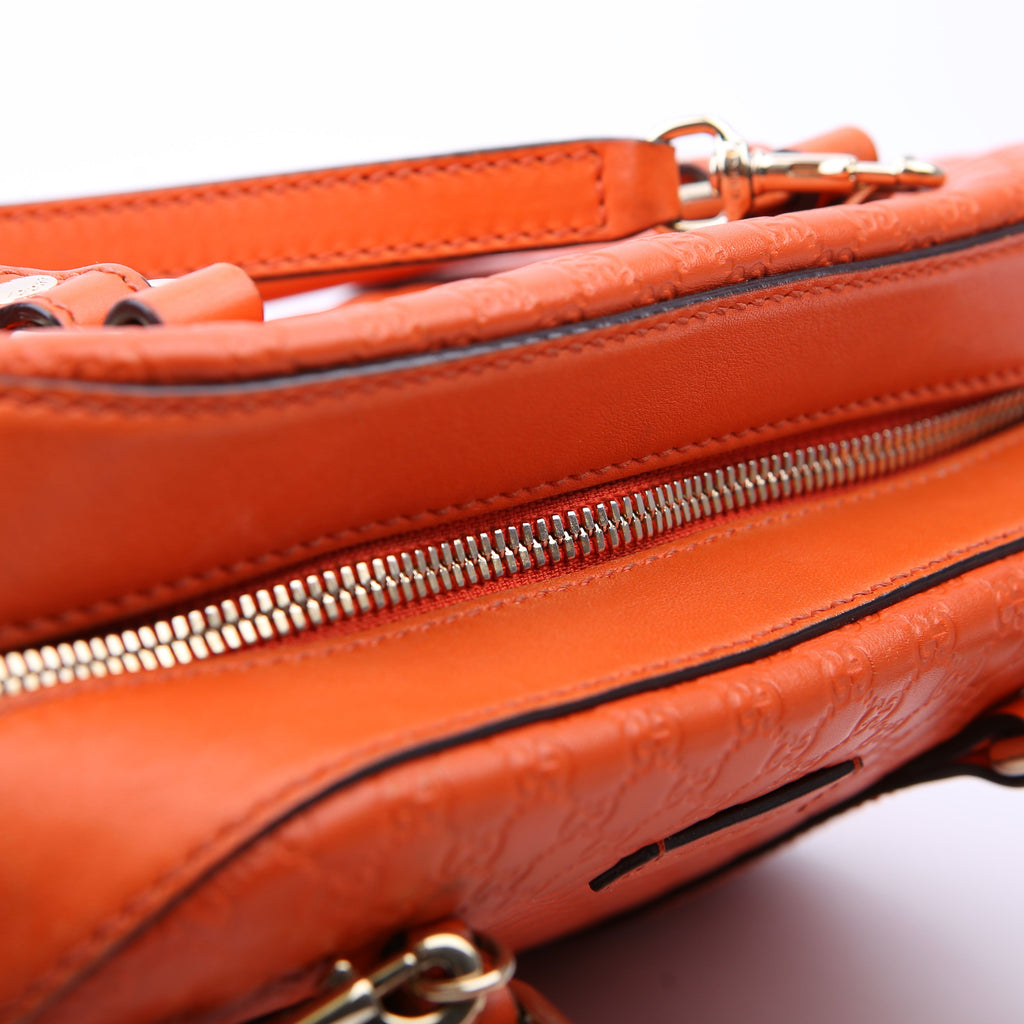 510289 Micro Guccissima Small Crossbody Orange