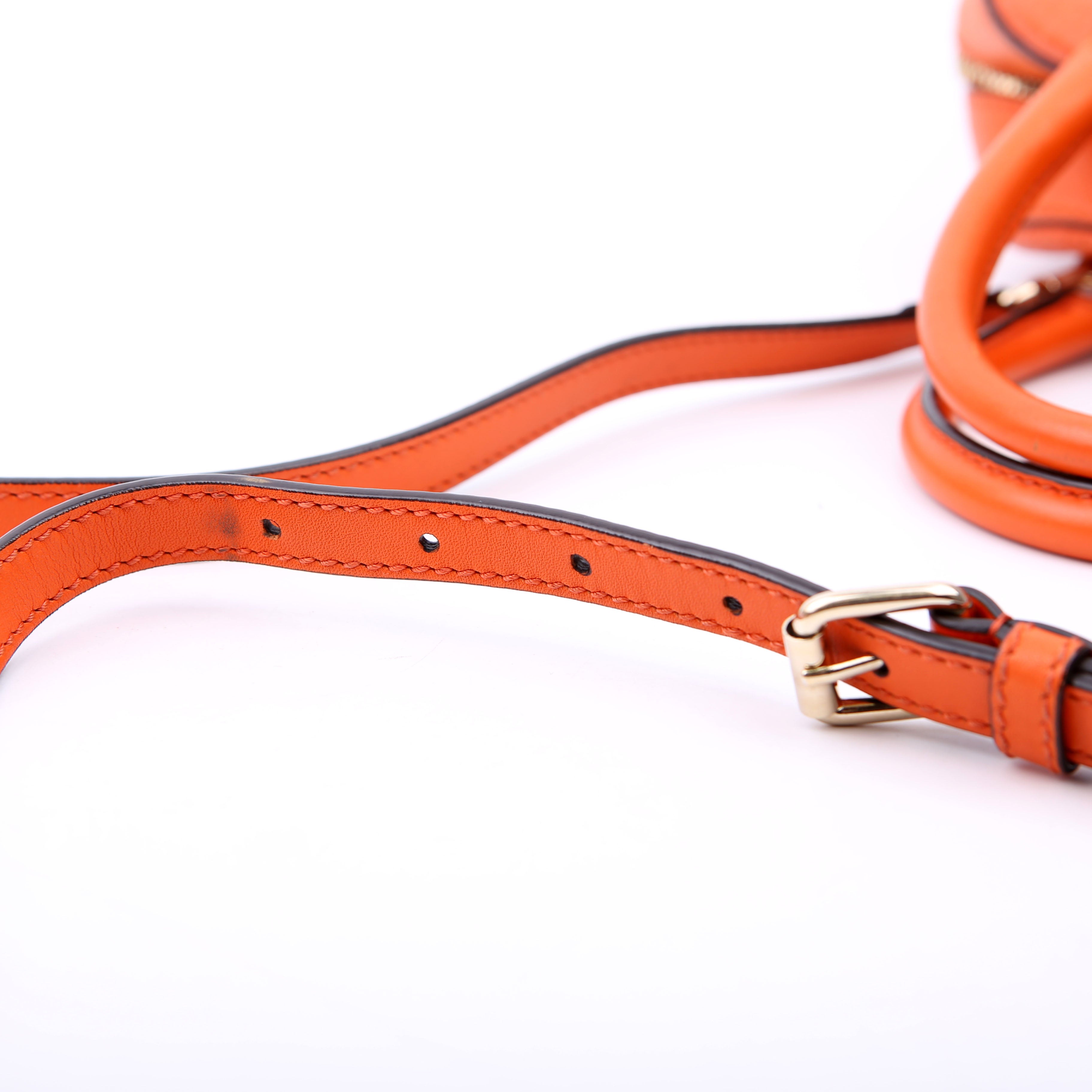 510289 Micro Guccissima Small Crossbody Orange