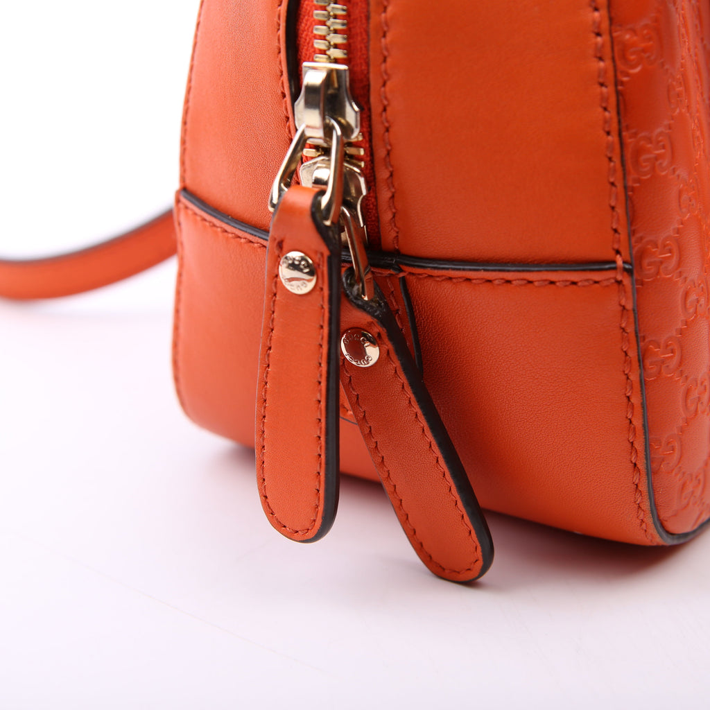 510289 Micro Guccissima Small Crossbody Orange