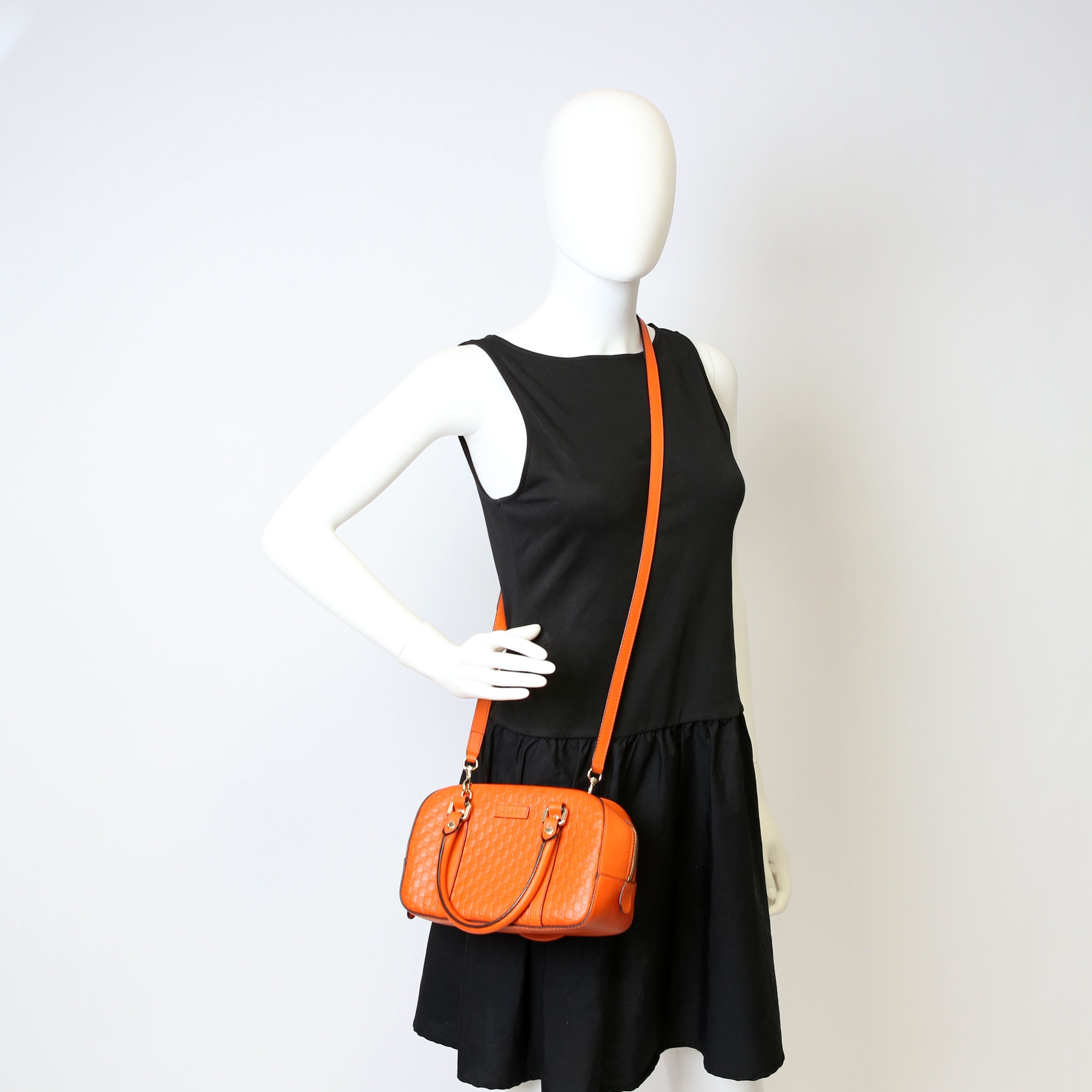 510289 Micro Guccissima Small Crossbody Orange