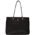 Classic CC Shopping Tote Caviar RFID Black