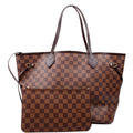 Neverfull With Wallet MM Damier Ebene Red