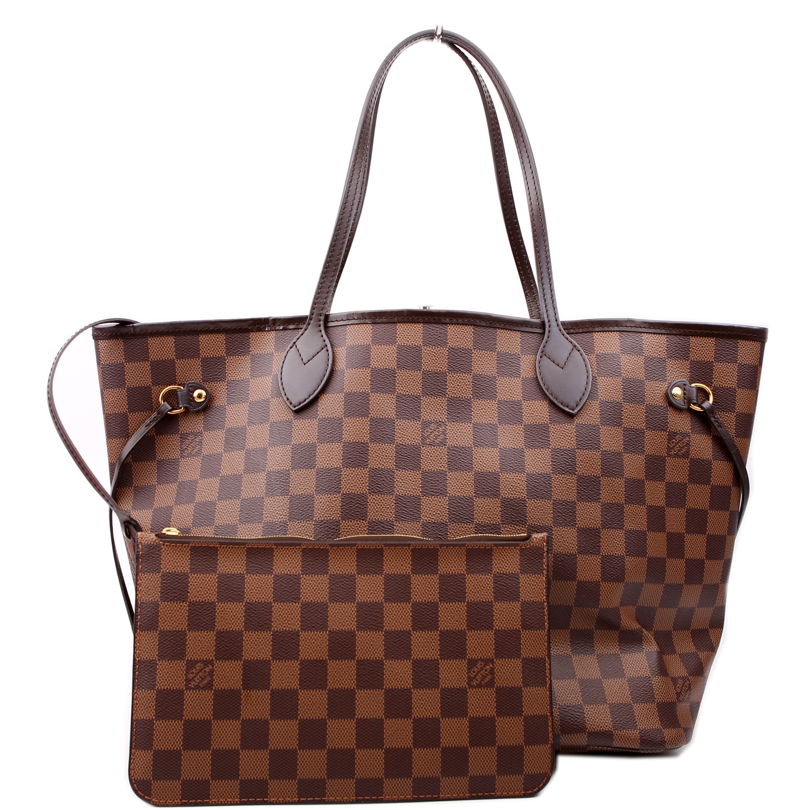 Neverfull With Wallet MM Damier Ebene Red