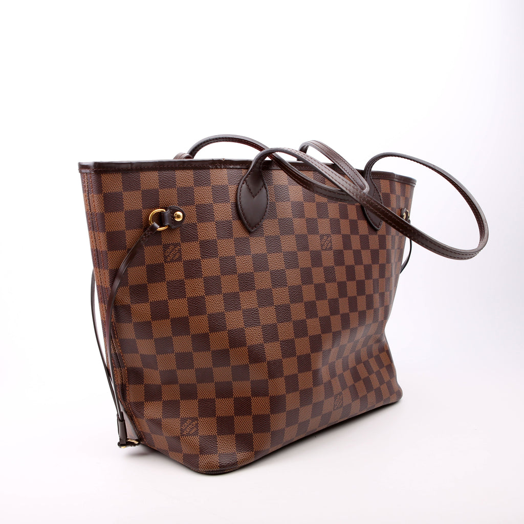 Neverfull With Wallet MM Damier Ebene Red