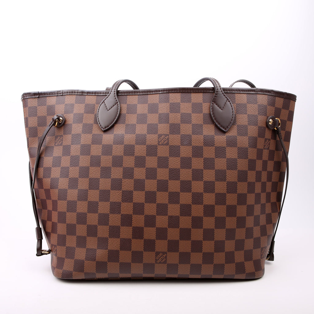 Neverfull With Wallet MM Damier Ebene Red