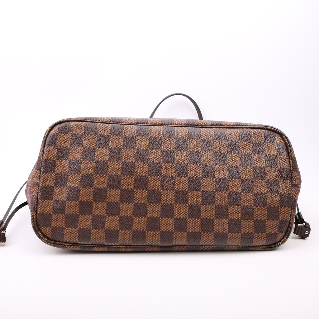 Neverfull With Wallet MM Damier Ebene Red