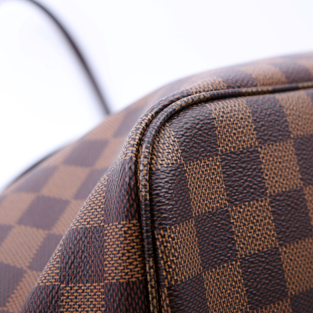 Neverfull With Wallet MM Damier Ebene Red