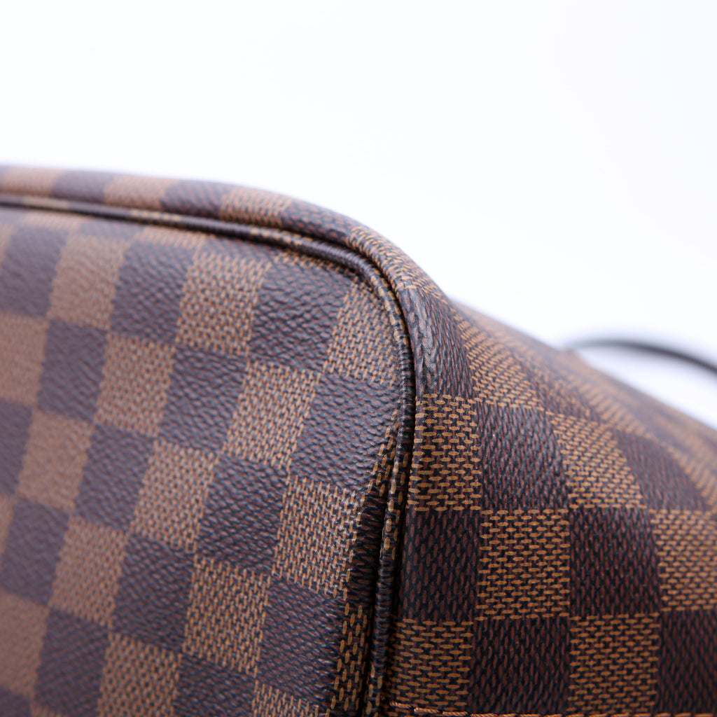 Neverfull With Wallet MM Damier Ebene Red