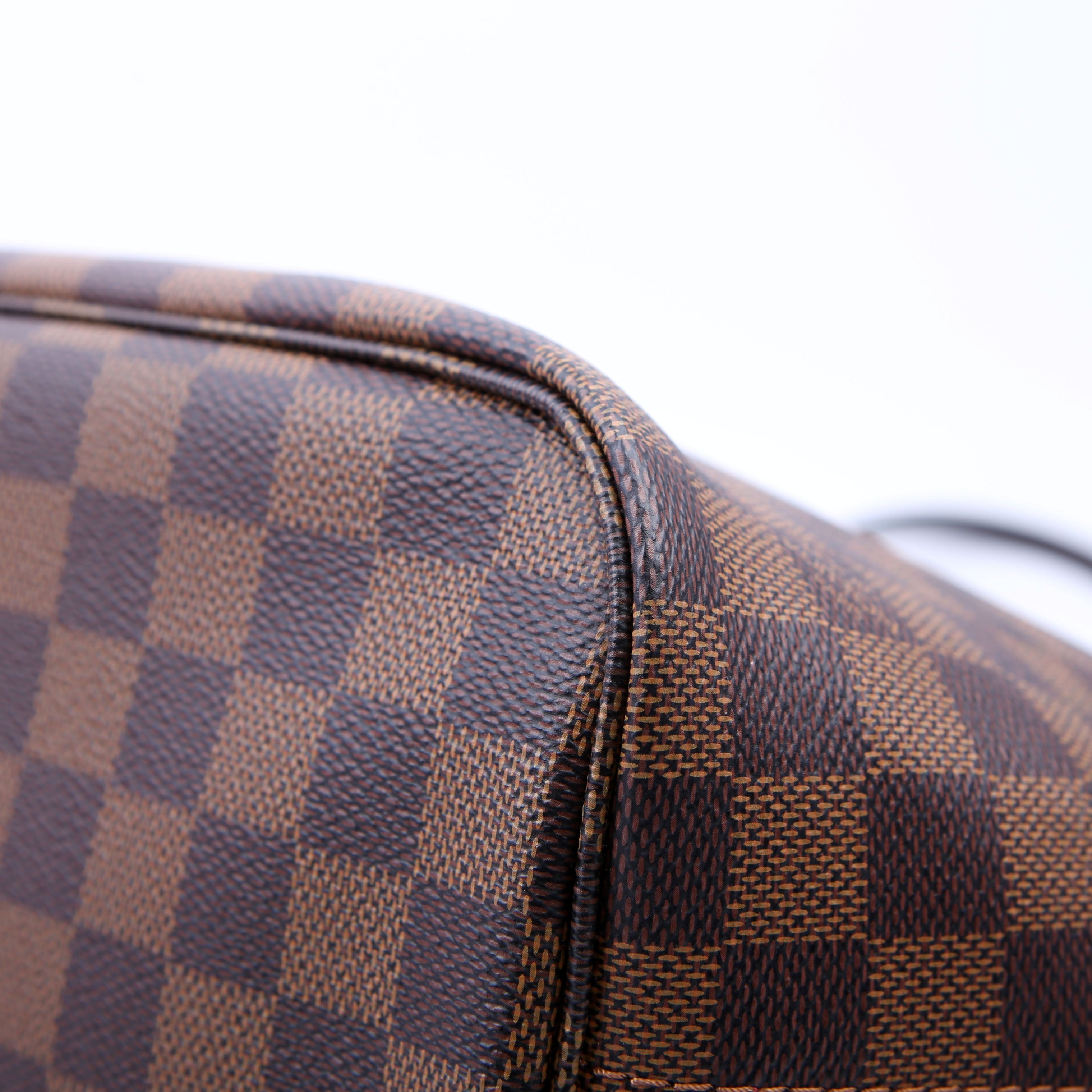 Neverfull With Wallet MM Damier Ebene Red