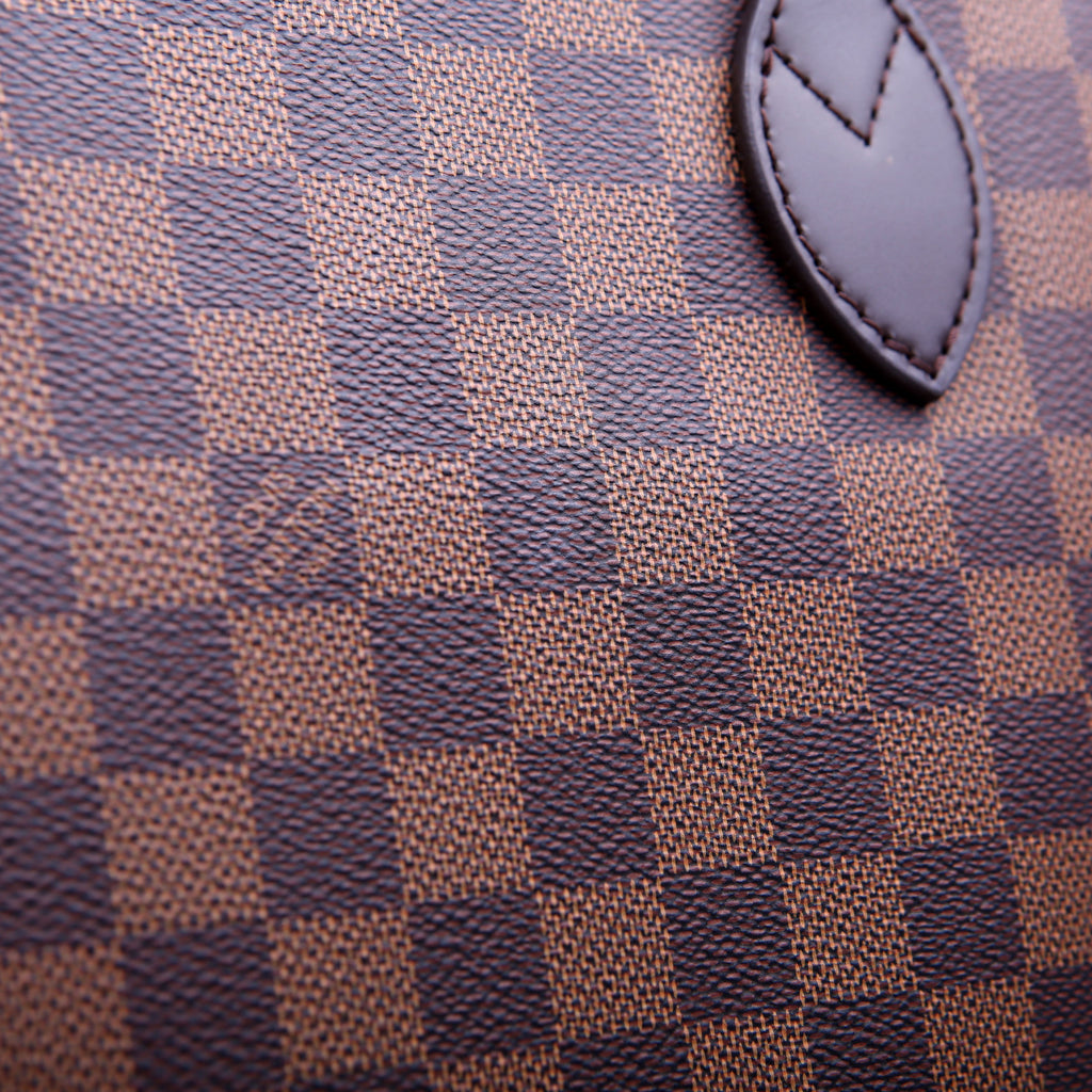 Neverfull With Wallet MM Damier Ebene Red