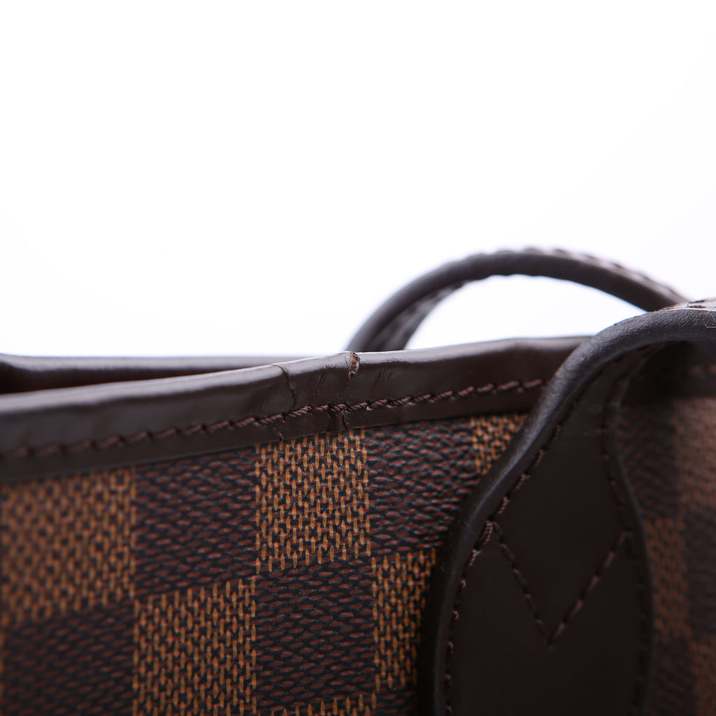 Neverfull With Wallet MM Damier Ebene Red