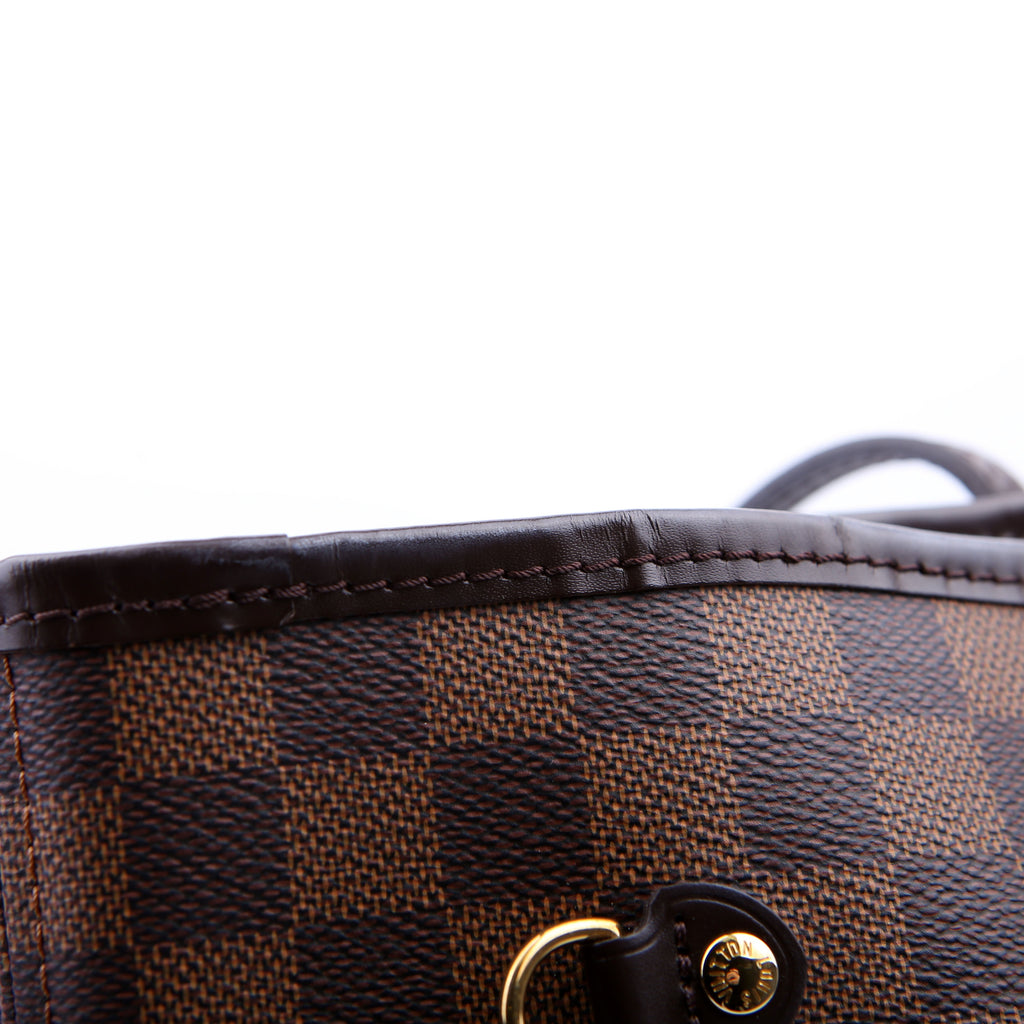 Neverfull With Wallet MM Damier Ebene Red