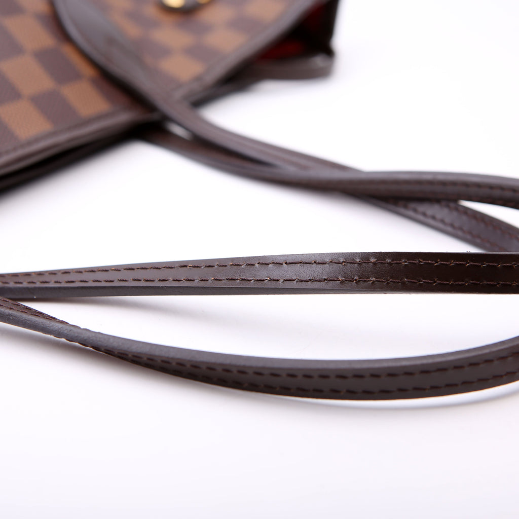 Neverfull With Wallet MM Damier Ebene Red