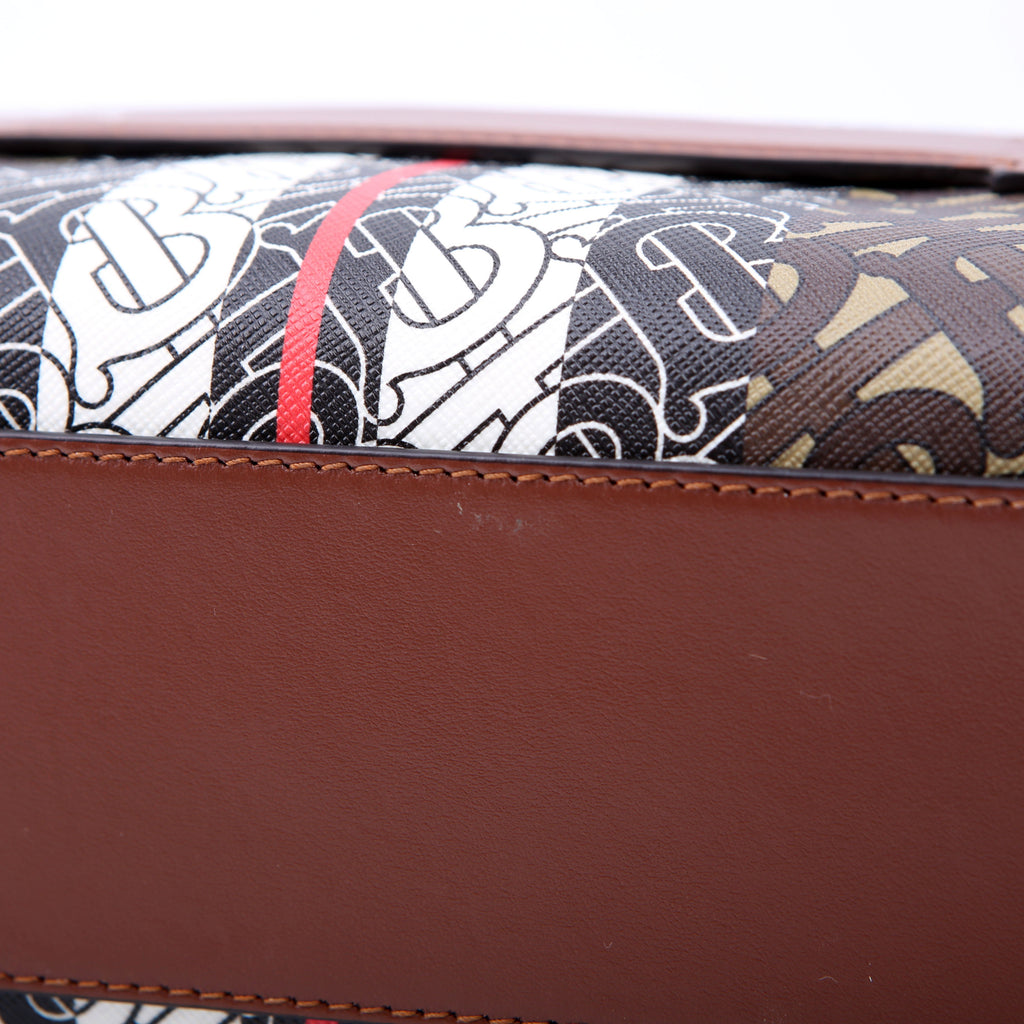 TB Stripe Travel Pouch Brown