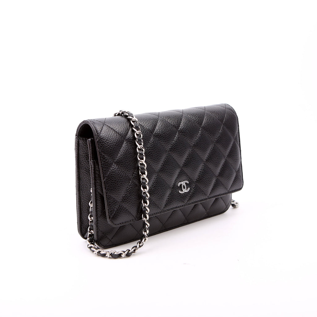 WOC Classic Quilted Caviar RFID Black