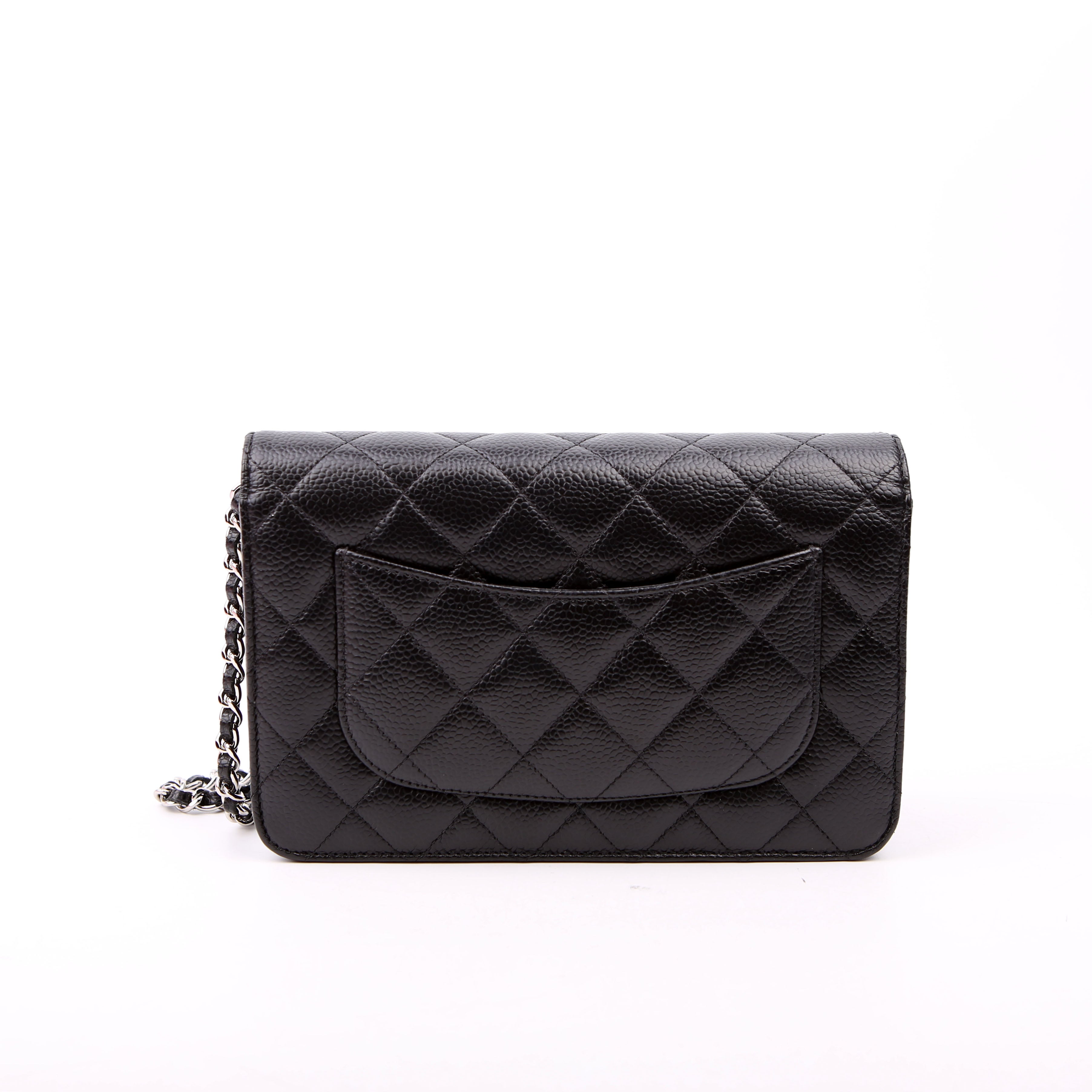 WOC Classic Quilted Caviar RFID Black