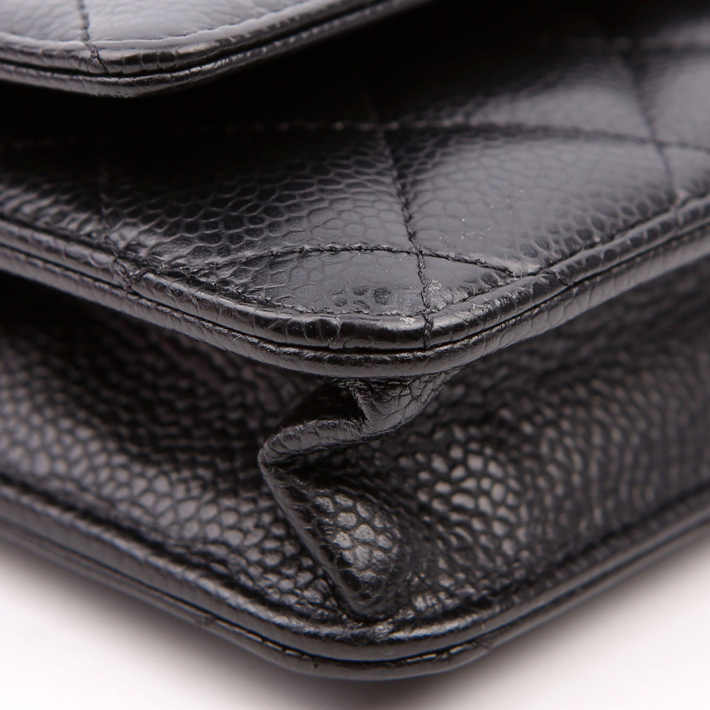 WOC Classic Quilted Caviar RFID Black