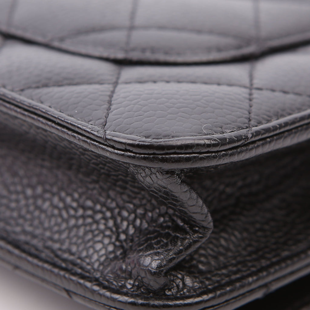 WOC Classic Quilted Caviar RFID Black