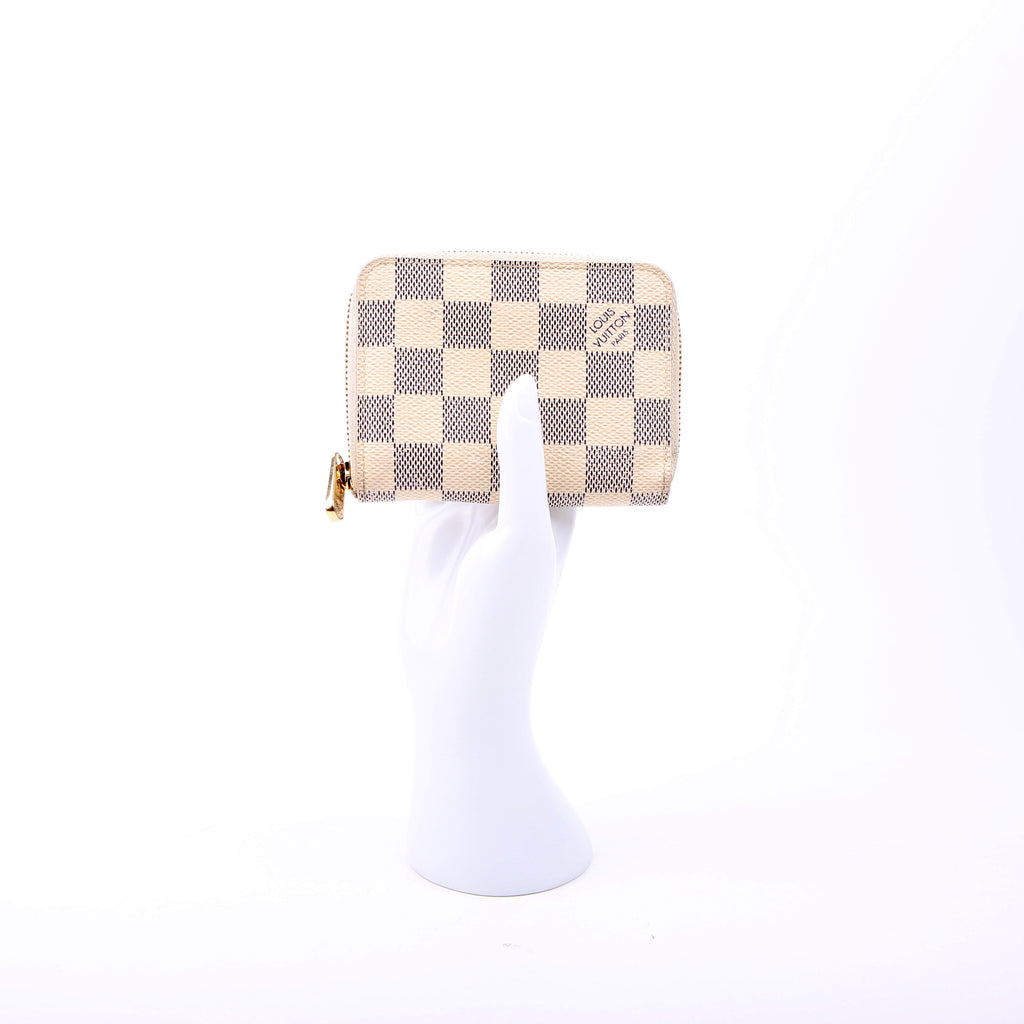 Zippy coin Purse Damier Azur