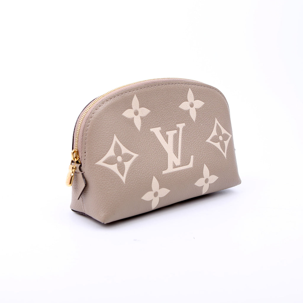 Cosmetic Pouch PM Bicolor Empreinte Taupe