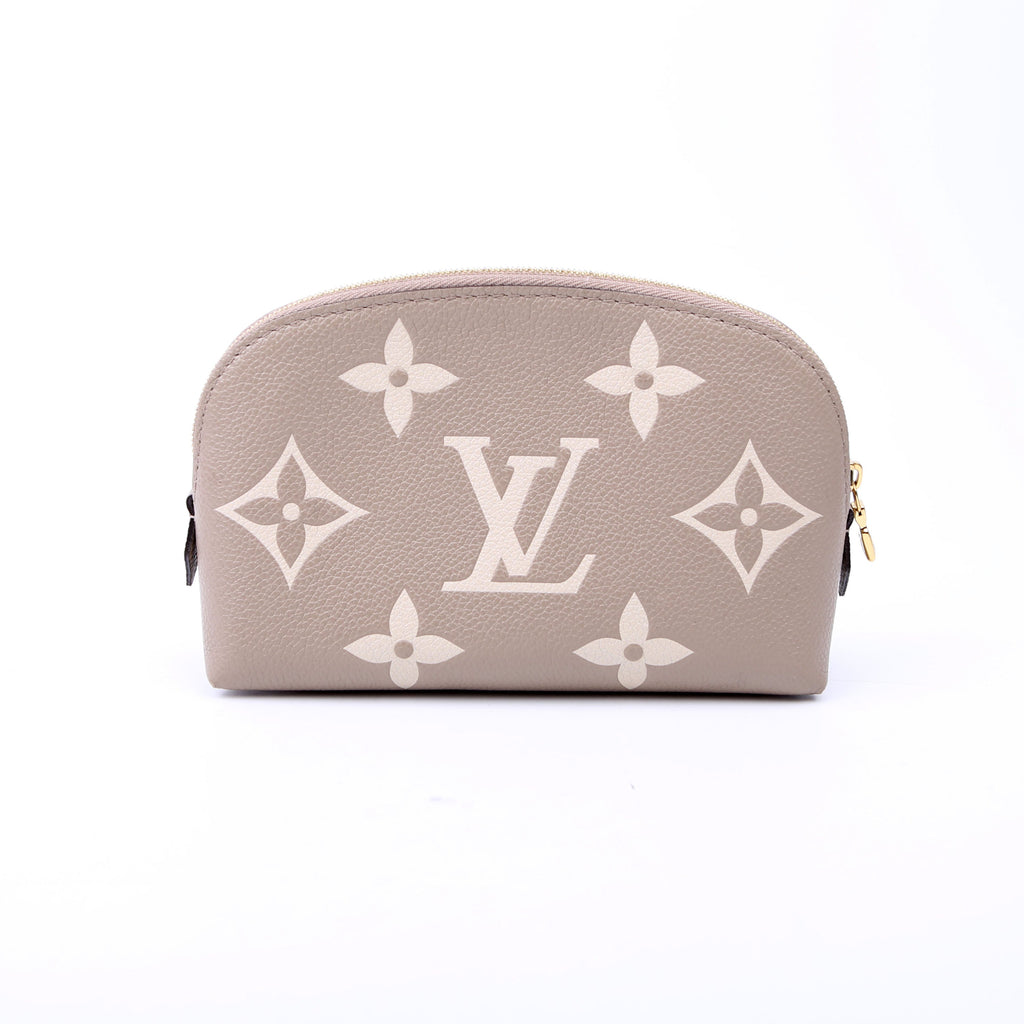 Cosmetic Pouch PM Bicolor Empreinte Taupe