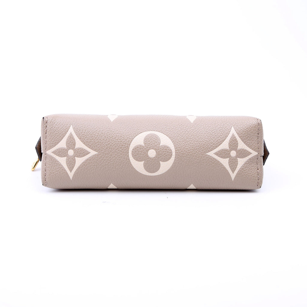 Cosmetic Pouch PM Bicolor Empreinte Taupe