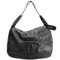 Chanel 31 Caviar Hobo Black/Silver