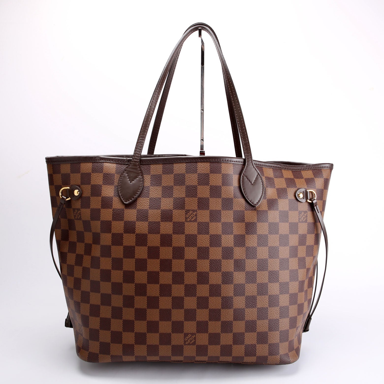 Neverfull With Wallet MM Damier Ebene Red