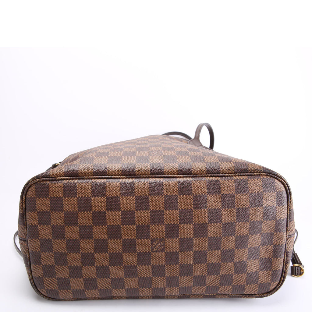 Neverfull With Wallet MM Damier Ebene Red